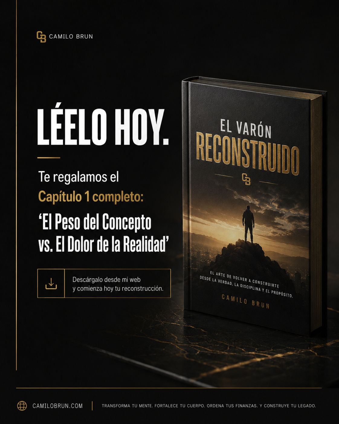Portada promocional del e-book El Varón Reconstruido